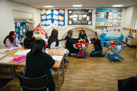 Childhood Studies room at the University of Bolton