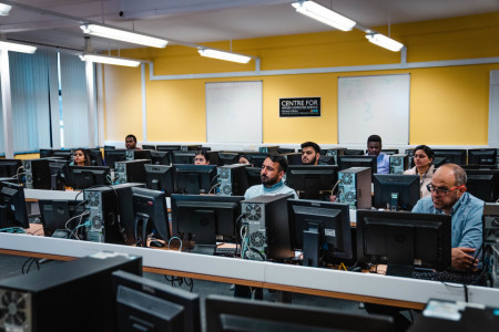 computing class at the University of Bolton