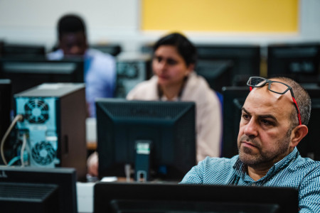 computing class at the University of Bolton