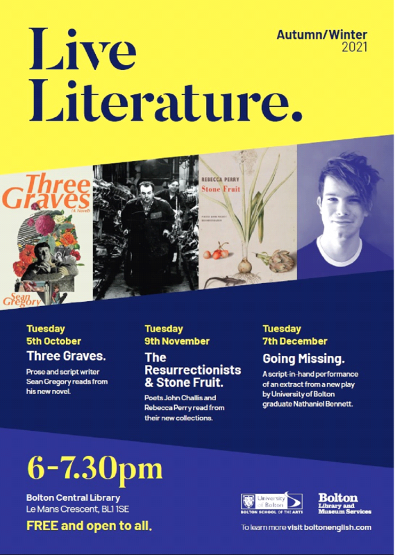 Live Literature returns this Autumn in University and Library & Museums ...