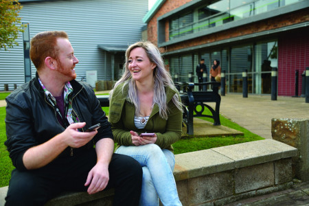 students outside Chanellors