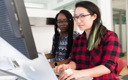 students working