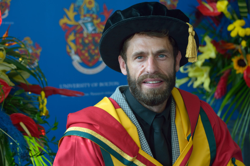 Actor and University of Bolton Ambassador Kelvin Fletcher awarded Honorary Doctorate