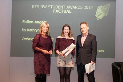 University of Bolton student wins Royal Television Society (RTS) North West Student Award 2018