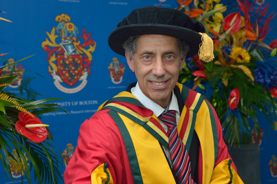 Owner of popular town centre restaurant receives Honorary Doctorate from University