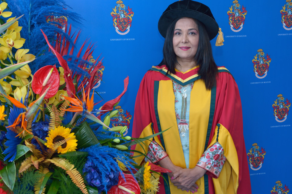 Bolton South-east MP Yasmin Qureshi receives Honorary Doctorate from University