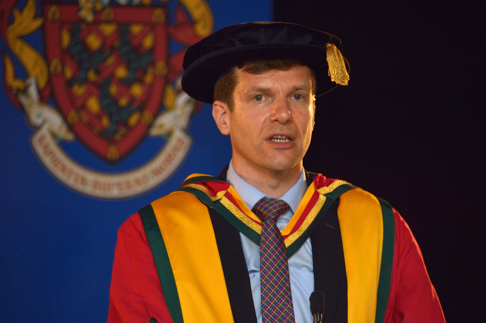Newly-appointed Assistant Pro Vice Chancellor receives Honorary Doctorate from University