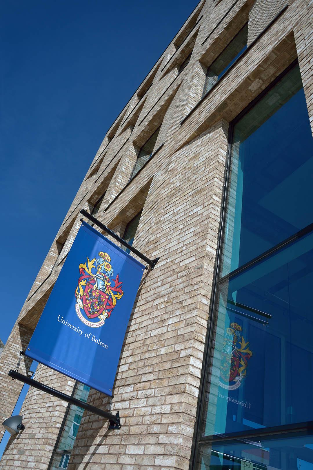 University of Bolton Institute of Management Building Banner Accountancy facilities