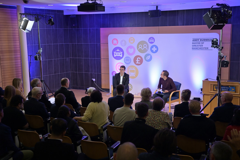 University of Bolton hosts Andy Burnham’s Greater Manchester Mayor’s Question Time event