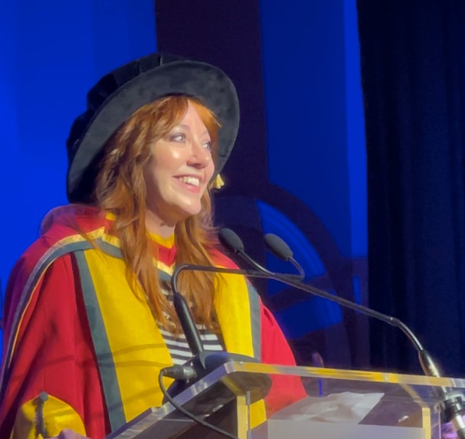 Farnworth actress and comedian Diane Morgan awarded honorary degree from University of Bolton