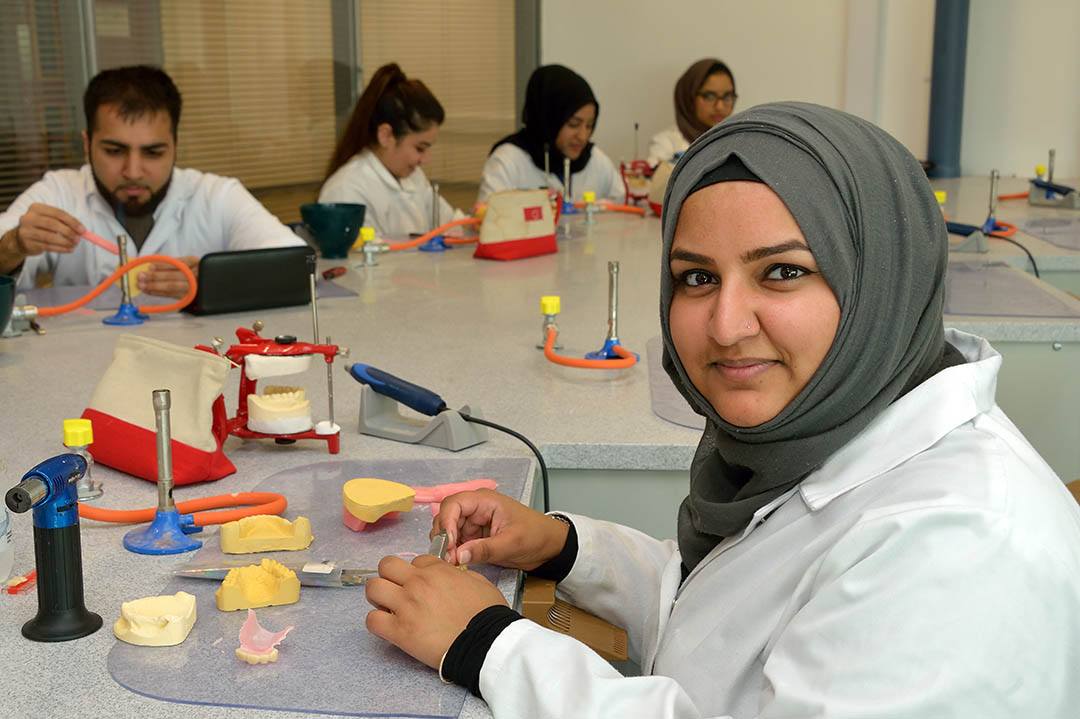 You'll learn in the state-of-the-art Queen's Specialist Building, which has purpose-built dental laboratories, dental processing rooms and a commercially sponsored digital dental laboratory.