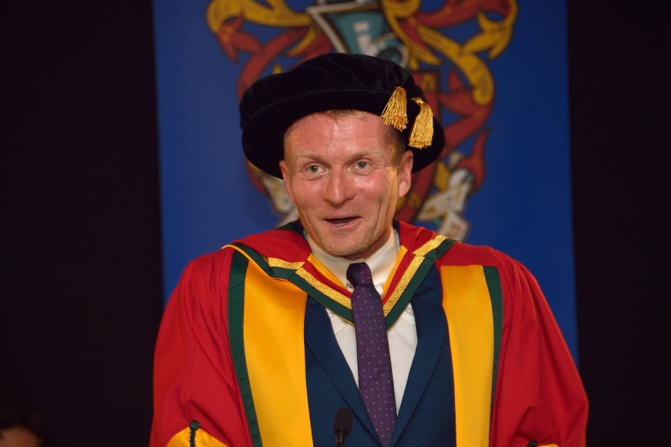 Bolton author “thrilled” as he receives Honorary Doctorate from home town University