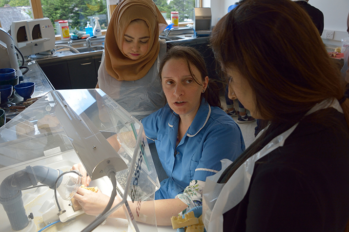Lecturer Katie Noctor with Dental Students