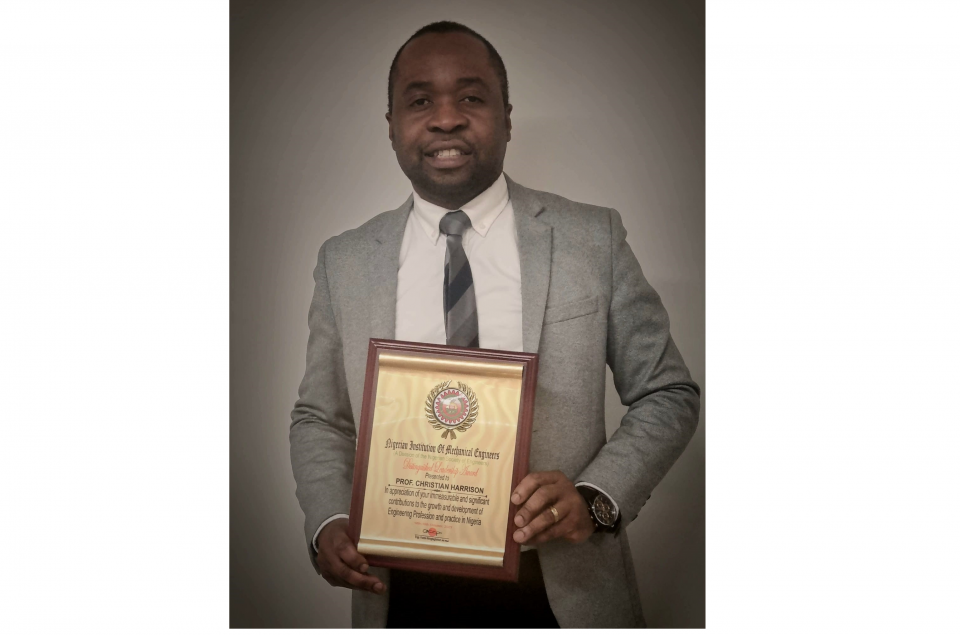 University of Bolton business school professor wins top leadership accolade from Nigeria