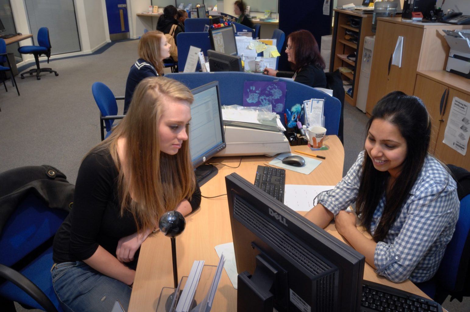 Student Centre Helpdesk with Students 2