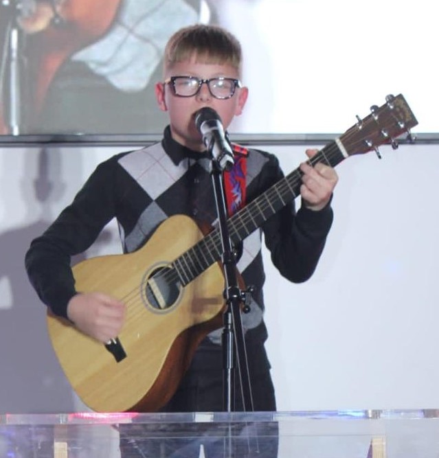 Powerful nine-year-old singer Kai wins North West Talent Show at the University of Bolton!