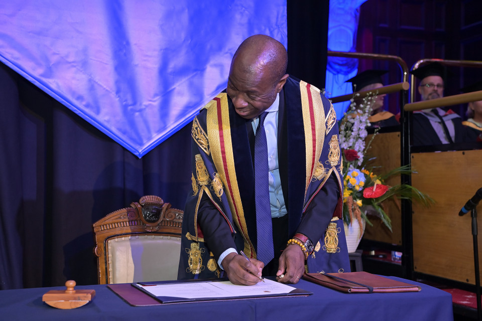 BBC journalist and Mastermind presenter Clive Myrie installed as Pro Chancellor of University of Bolton 