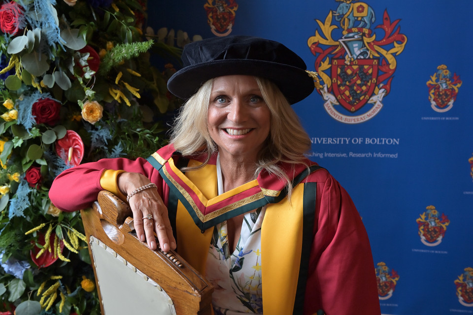 Granada Reports journalist Elaine Willcox receives honorary degree from University of Bolton